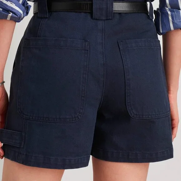 Alex Mill Phoebe Shorts in Navy Denim